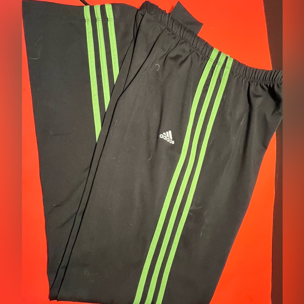 Adidas three stripe pants size medium